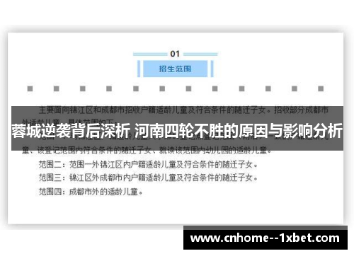 蓉城逆袭背后深析 河南四轮不胜的原因与影响分析 蓉城逆袭背后深析 河南四轮不胜的原因与影响分析