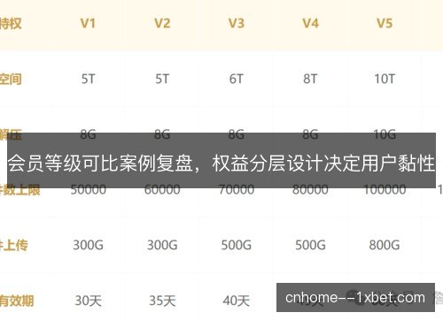 会员等级可比案例复盘，权益分层设计决定用户黏性
